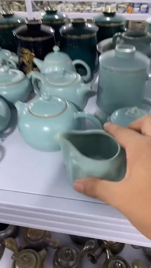 【开播福利】哥窑、羊脂玉、一壶带俩杯@@@@@@@@@