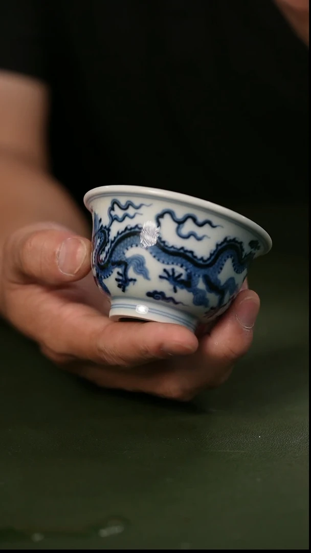 杯纯手工手绘陶瓷