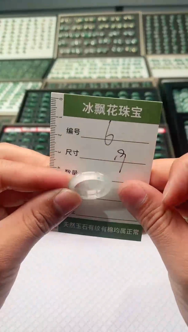 未镶嵌石英质玉（非洲翠）戒圈戒圈19