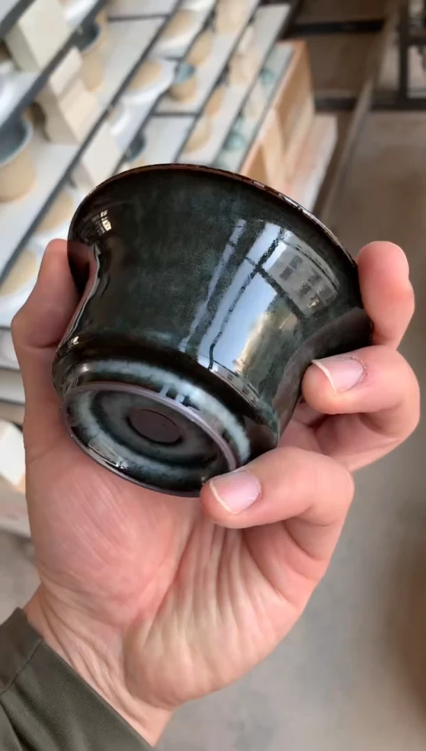 【闪购商品】【览古雅韵】铁胎二才盖碗