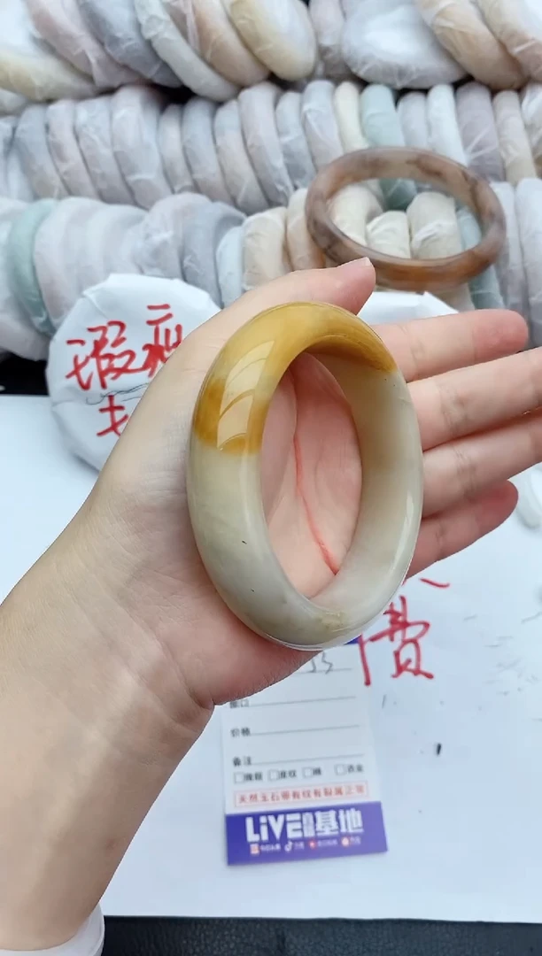 石英质玉手镯未镶嵌瑕疵53+59/60
