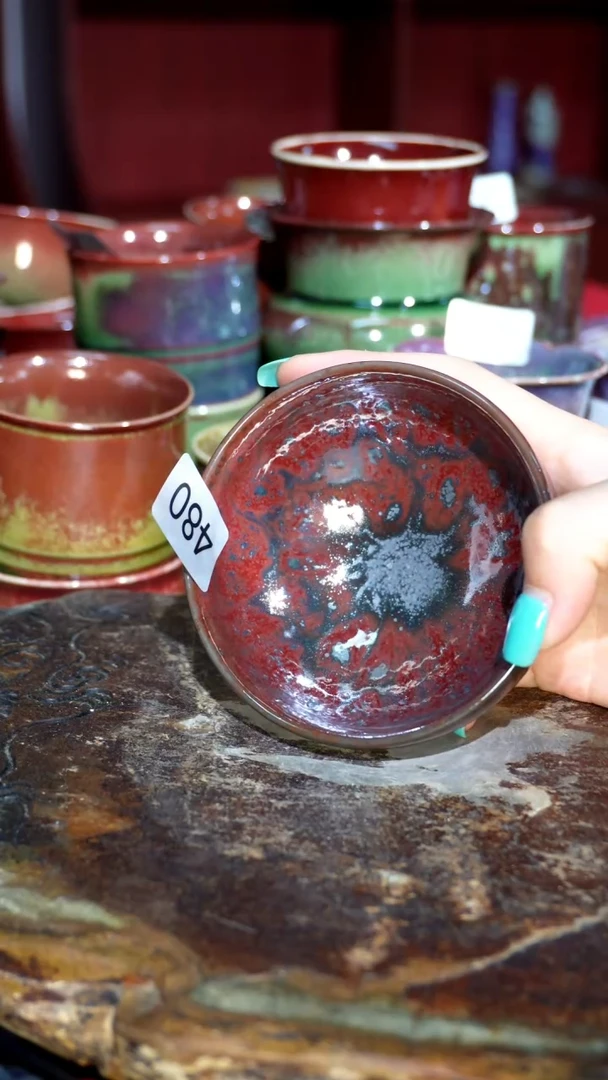 摆件精品窑变钧瓷茶器