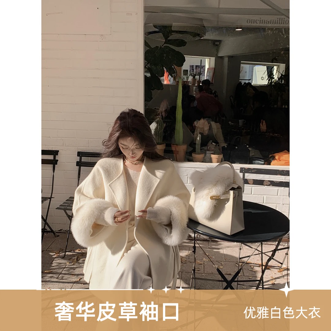 【Lilylikes】“千金斗篷”绵羊毛斗篷双面尼大衣