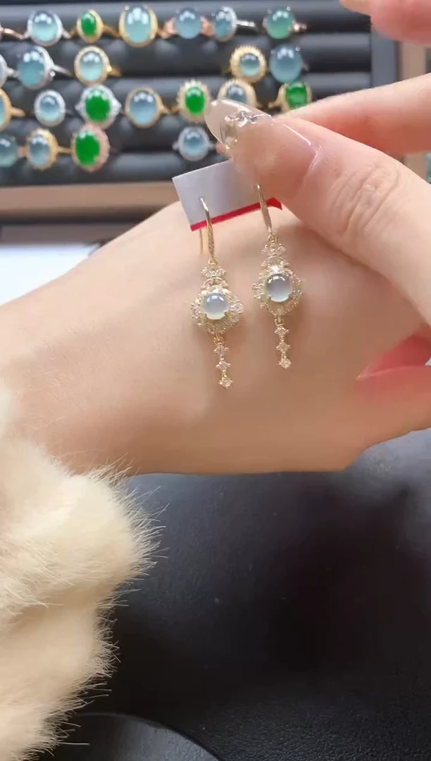 银S925镶嵌戒指翡翠51511