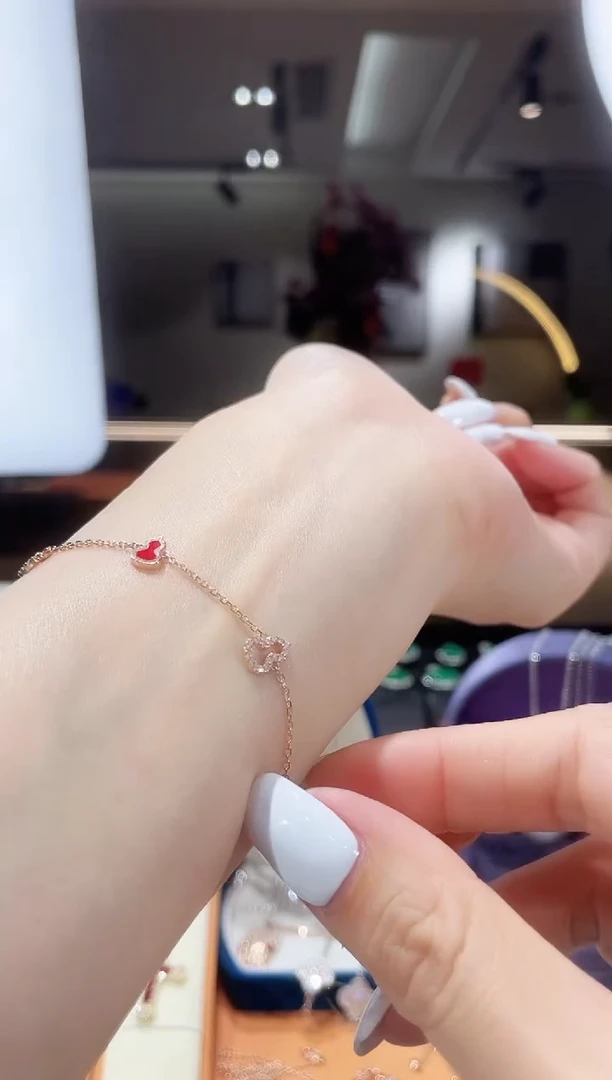 【闪购商品】钻石手链18K金镶嵌手链