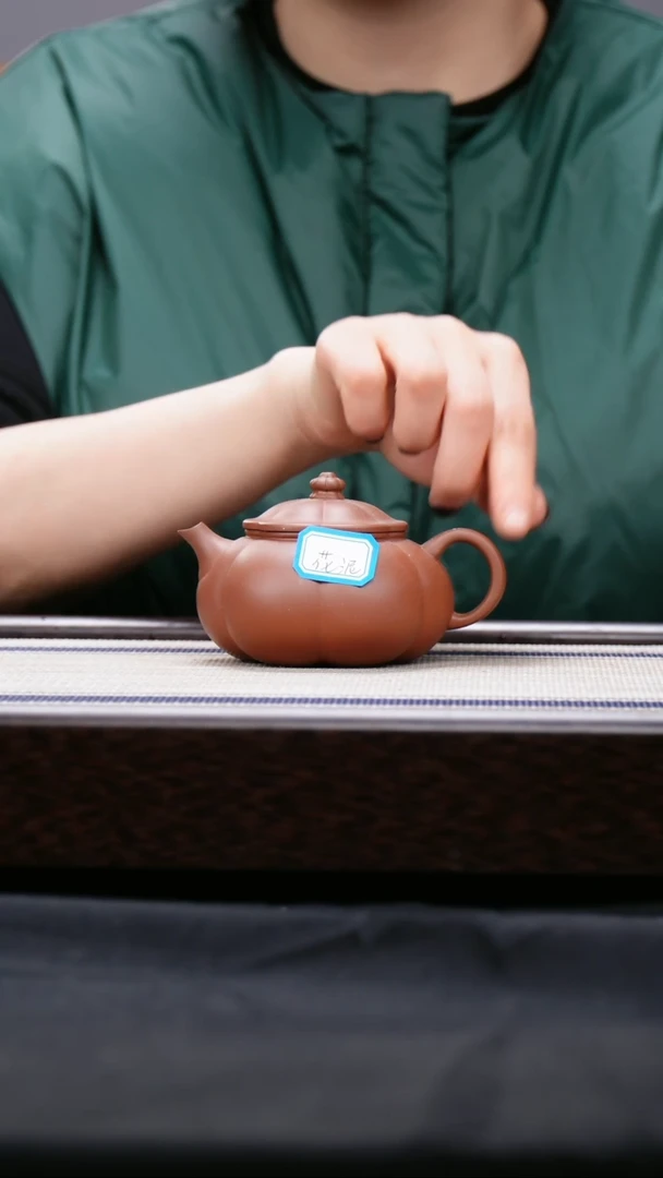 【闪购商品】紫砂茶壶花泥  紫泥 劲纹 渔趣