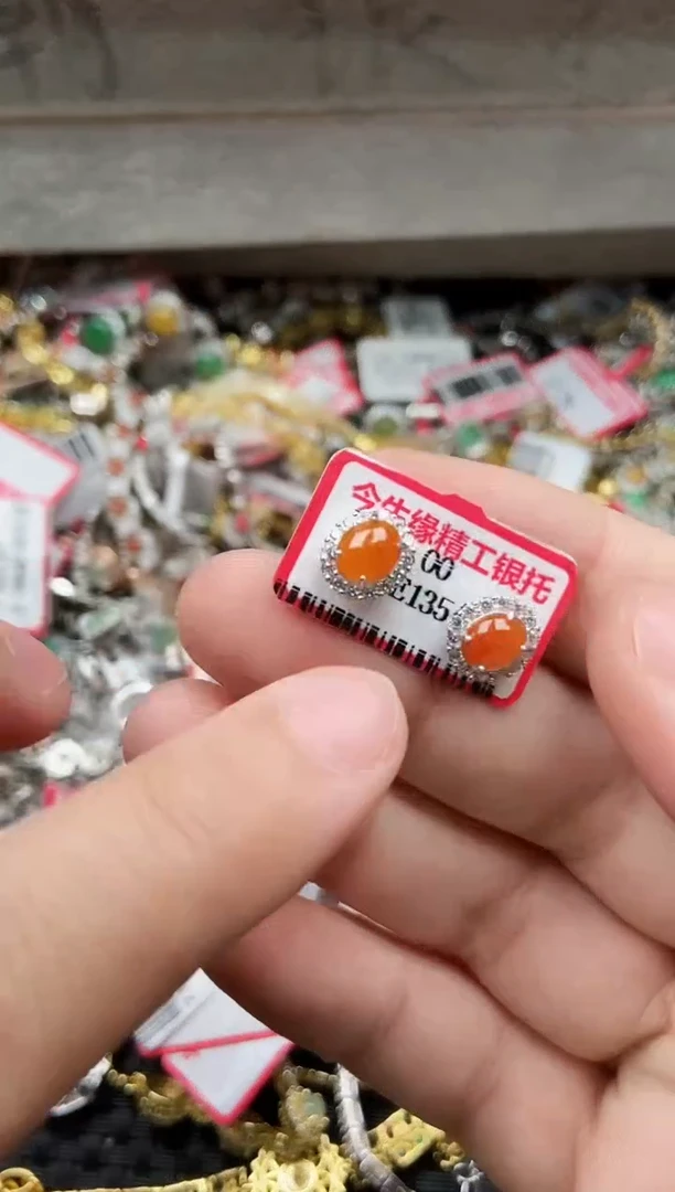 【闪购商品】翡翠戒指银S925镶嵌4444444-8