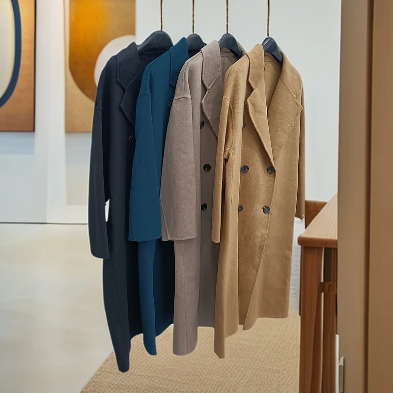 【以直播间为准】2025双面毛呢外套宽松百搭外穿小个子气质外披外搭