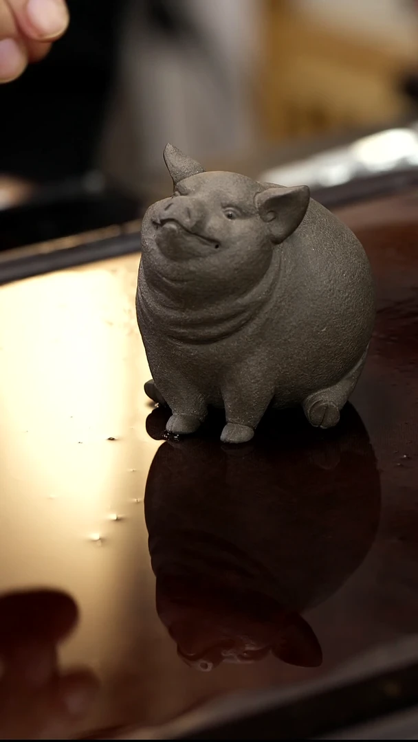 珠圆玉润雕塑茶宠