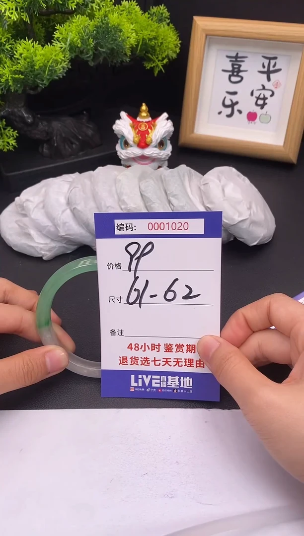 未镶嵌手镯翡翠0001020