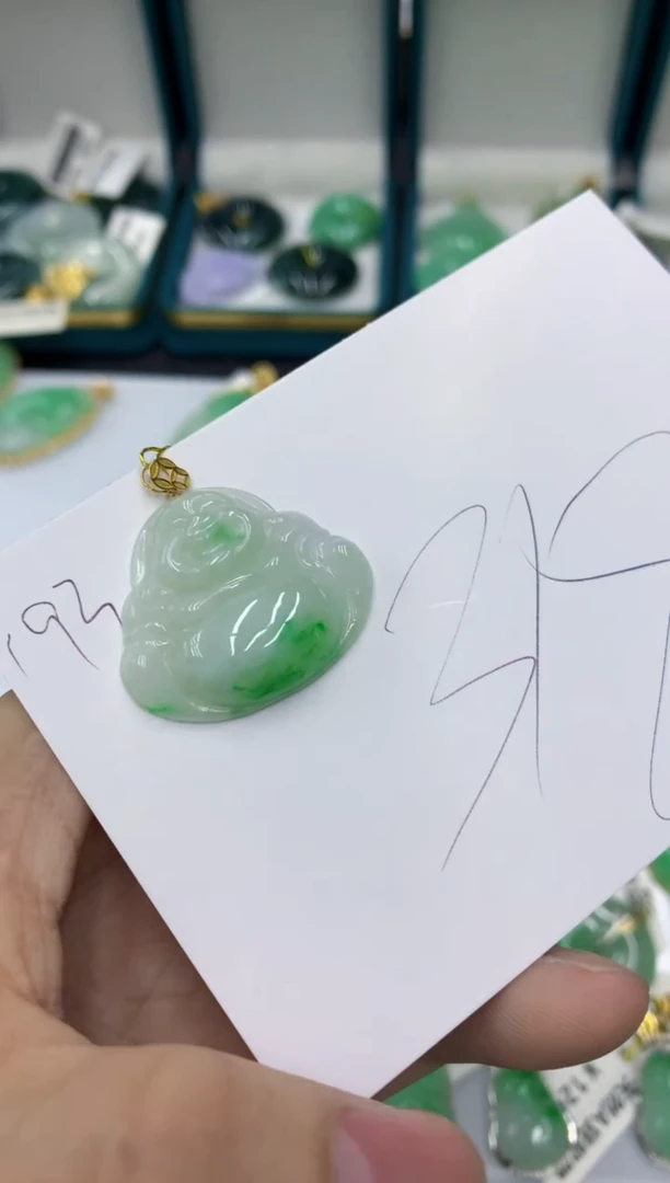 【闪购商品】翡翠颈饰18K金镶嵌1111111111