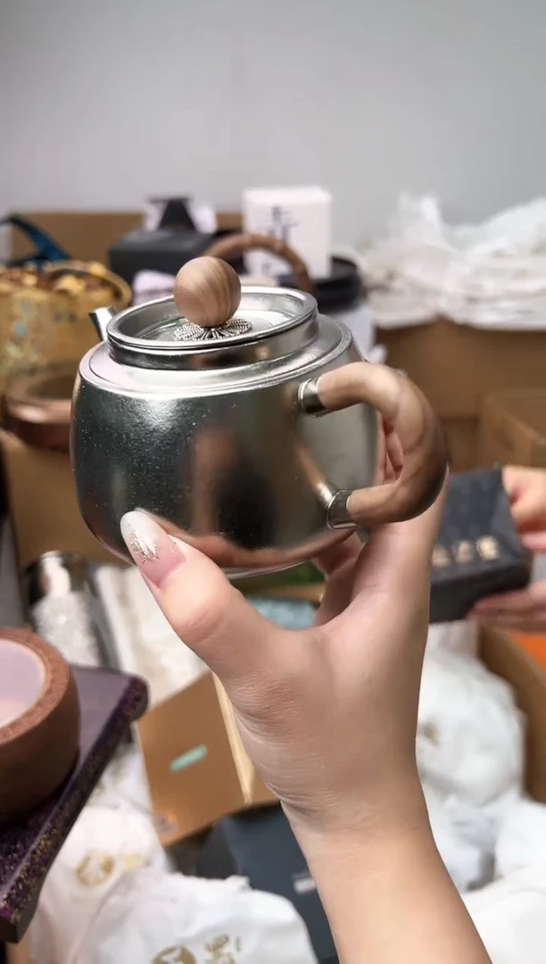 器态茗和纯钛泡茶壶