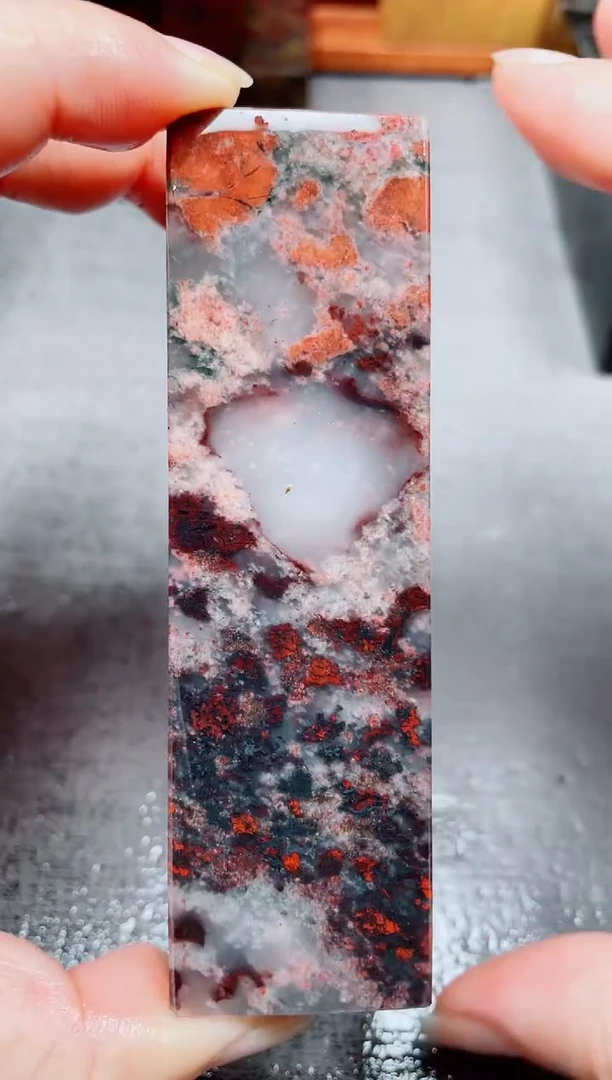 玉桂林鸡血玉素章--34