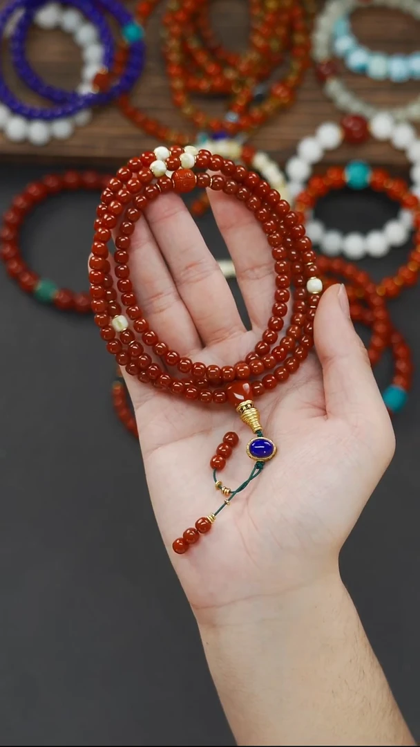 未镶嵌111南红玛瑙乂梵阁精品文玩回血