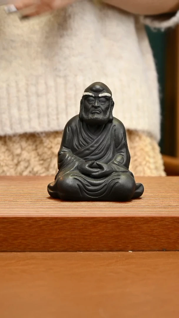 茶壶紫砂紫砂精工茶宠达摩882