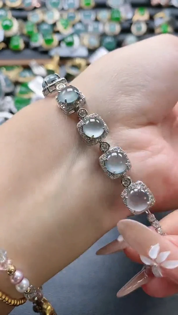 【闪购商品】翡翠戒指银S925镶嵌51511