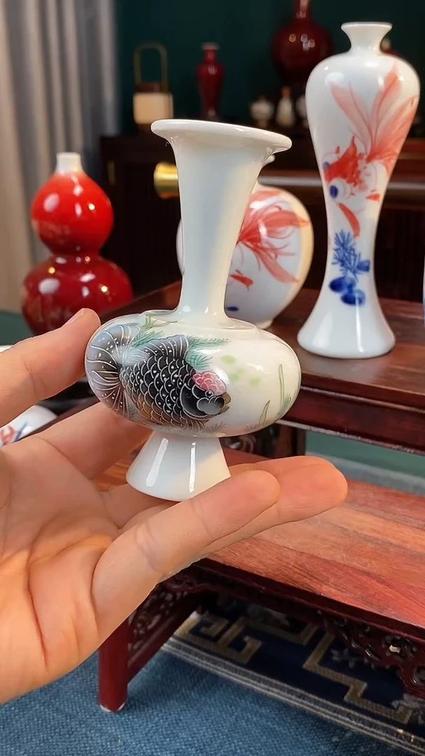 【闪购商品】摆件釉上粉彩纯手绘手工原创瓷器