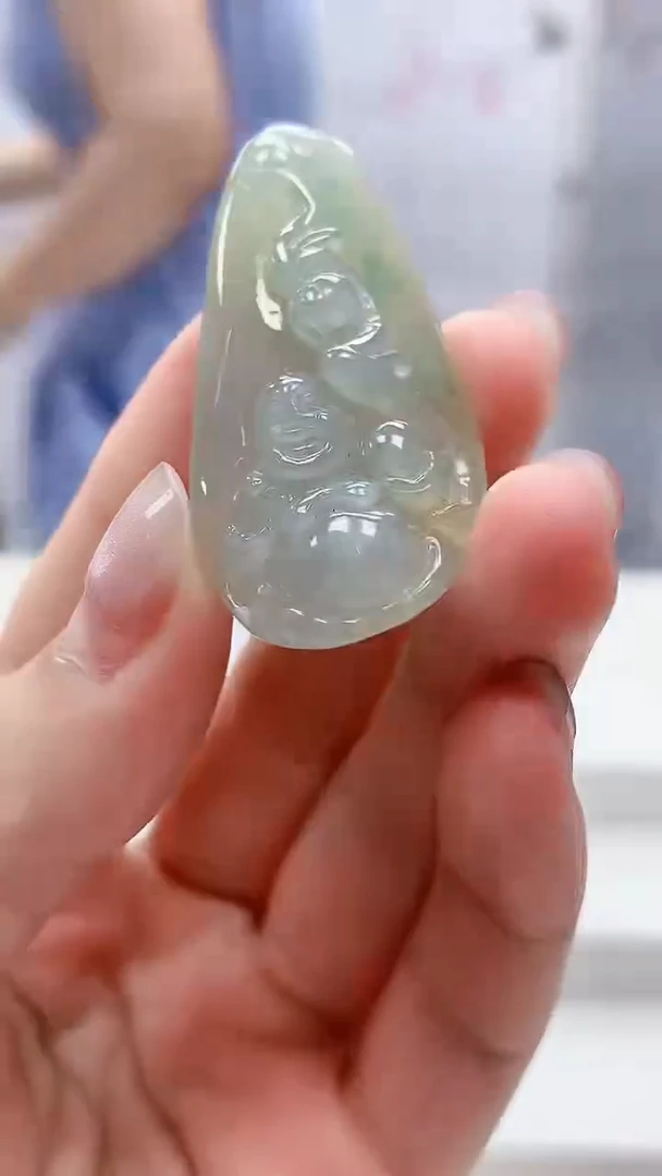 定制翡翠未镶嵌4902lr-毛货挂件51