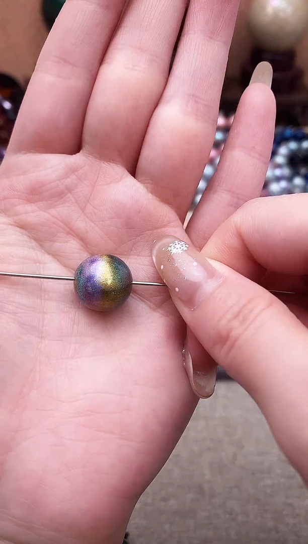 栀*花大漆1.5单珠 非遗大漆珠