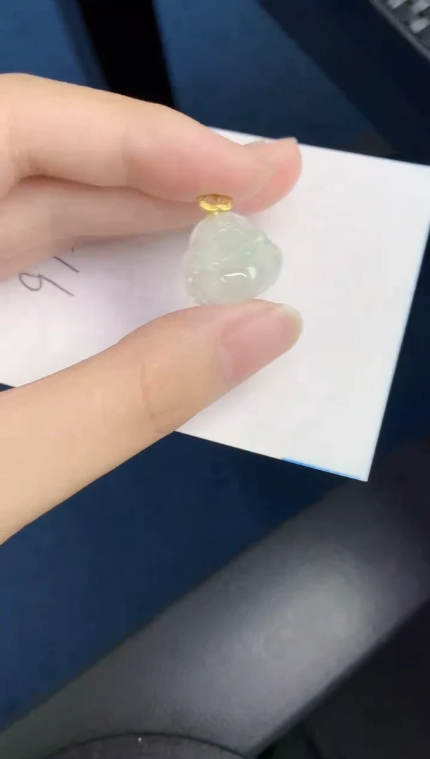 翡翠银S925镶嵌颈饰天然翡翠緬甸A貨
