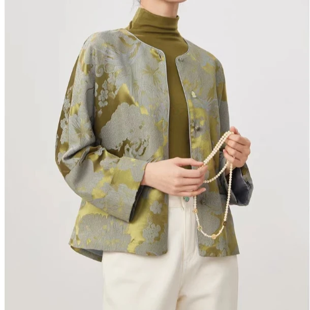 【NA家】气质老钱印花上衣外套