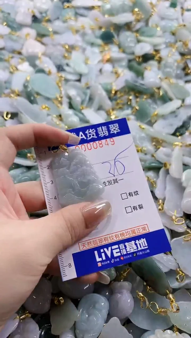 颈饰未镶嵌翡翠天然A货翡翠