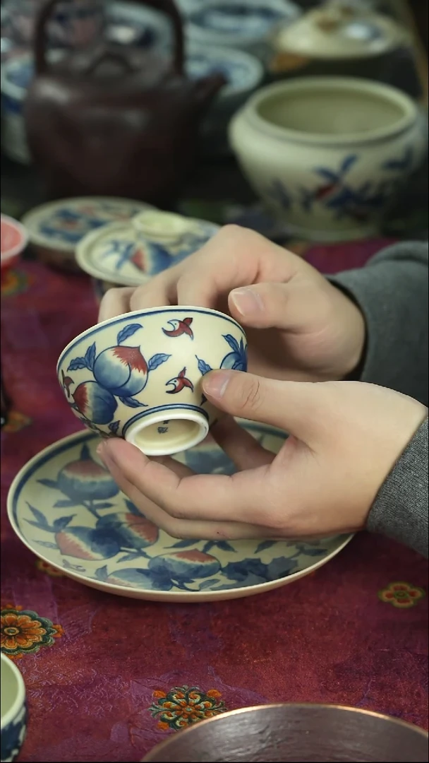 炸茶具 天冷了 围炉煮茶中~~