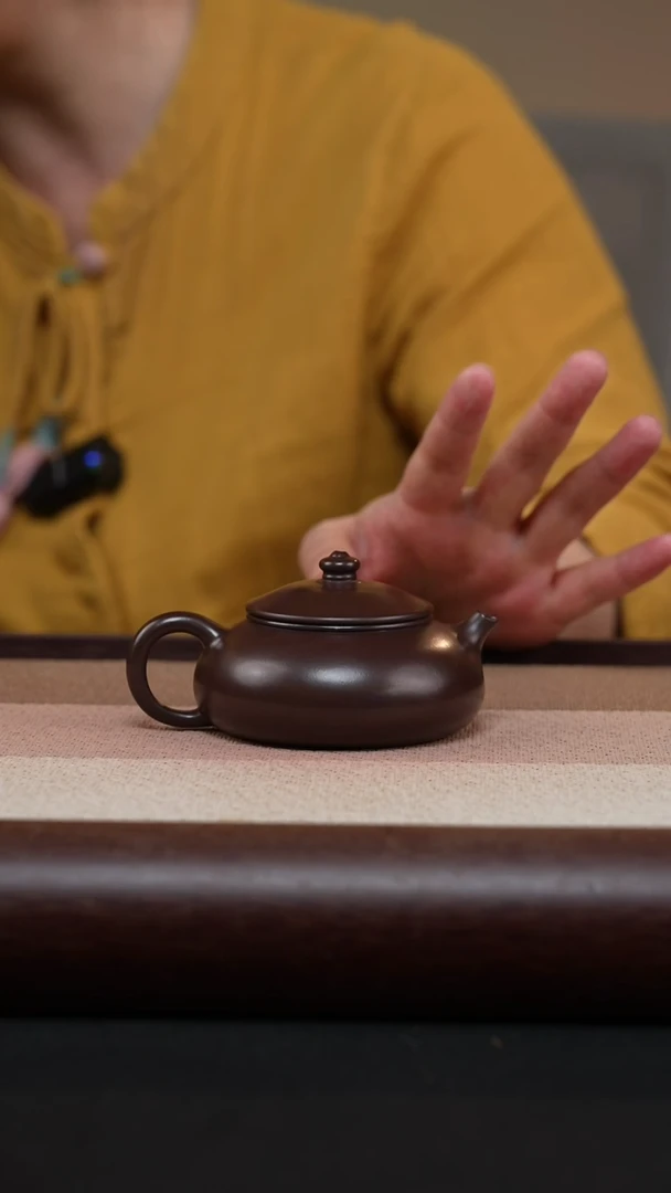 【闪购商品】紫砂茶壶老紫泥寒江MH-1787