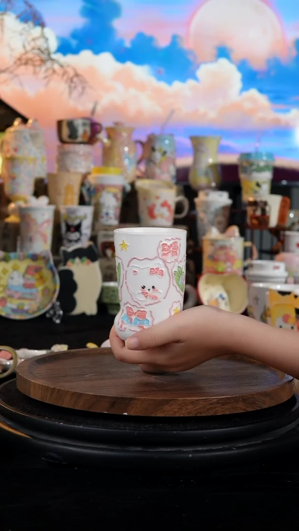 陶瓷便携款手工手绘景德镇陶瓷