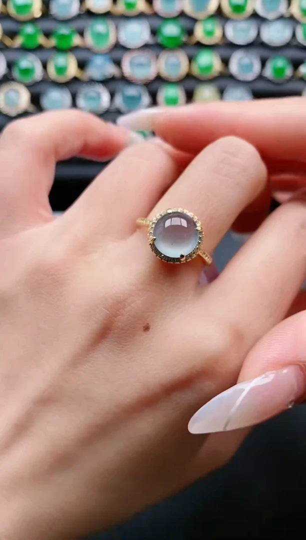 【闪购商品】翡翠戒指银S925镶嵌111111111