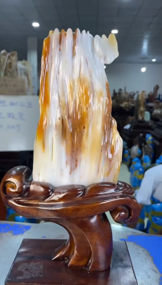 未镶嵌摆件硅化玉47