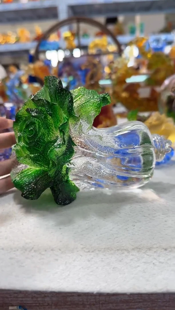 琉璃手工艺品微瑕·不退不换·介意勿拍150号白菜