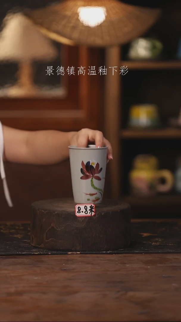 陶瓷景德镇高温釉下手绘陶瓷362