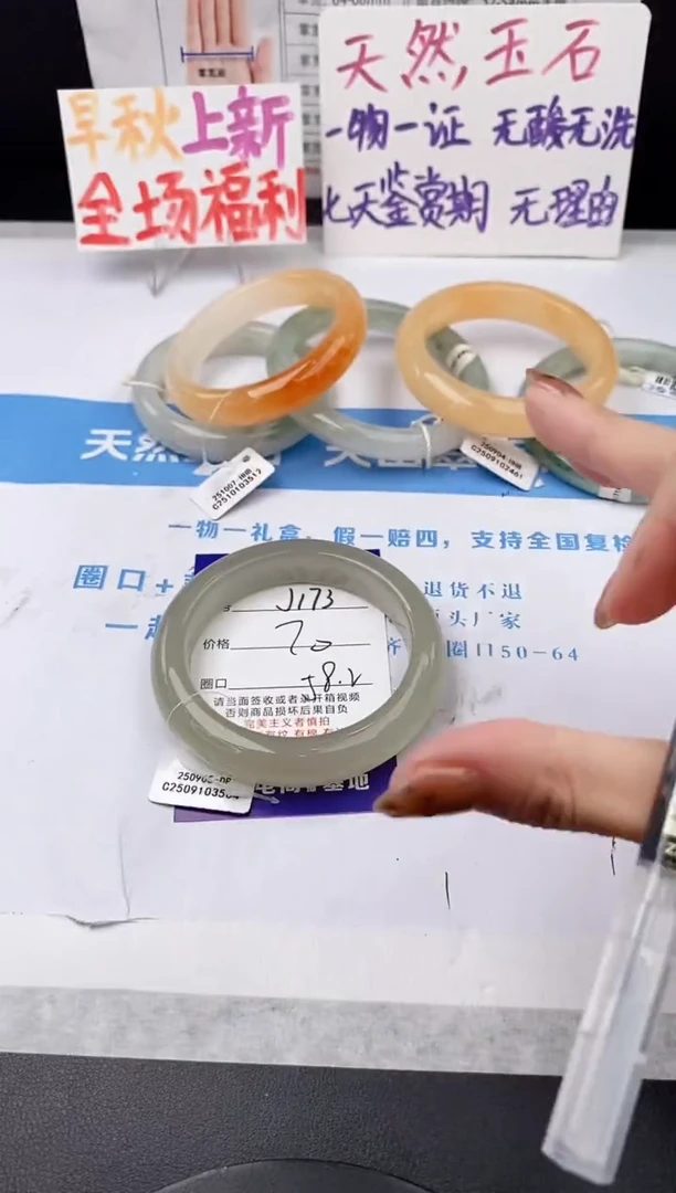 未镶嵌手镯石英质玉j173-DB58+