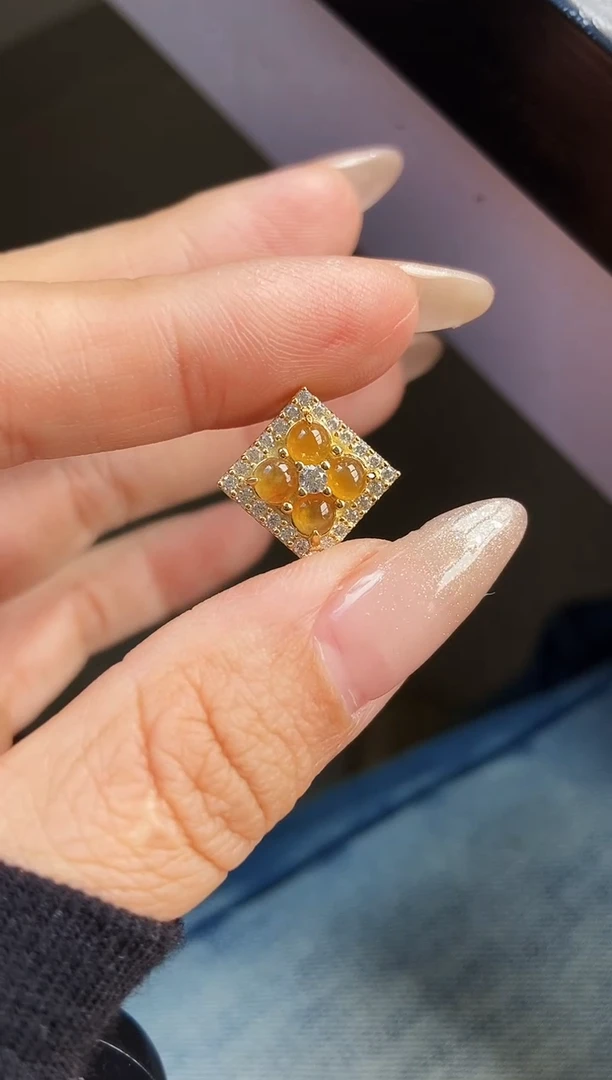 颈饰银S925镶嵌翡翠12