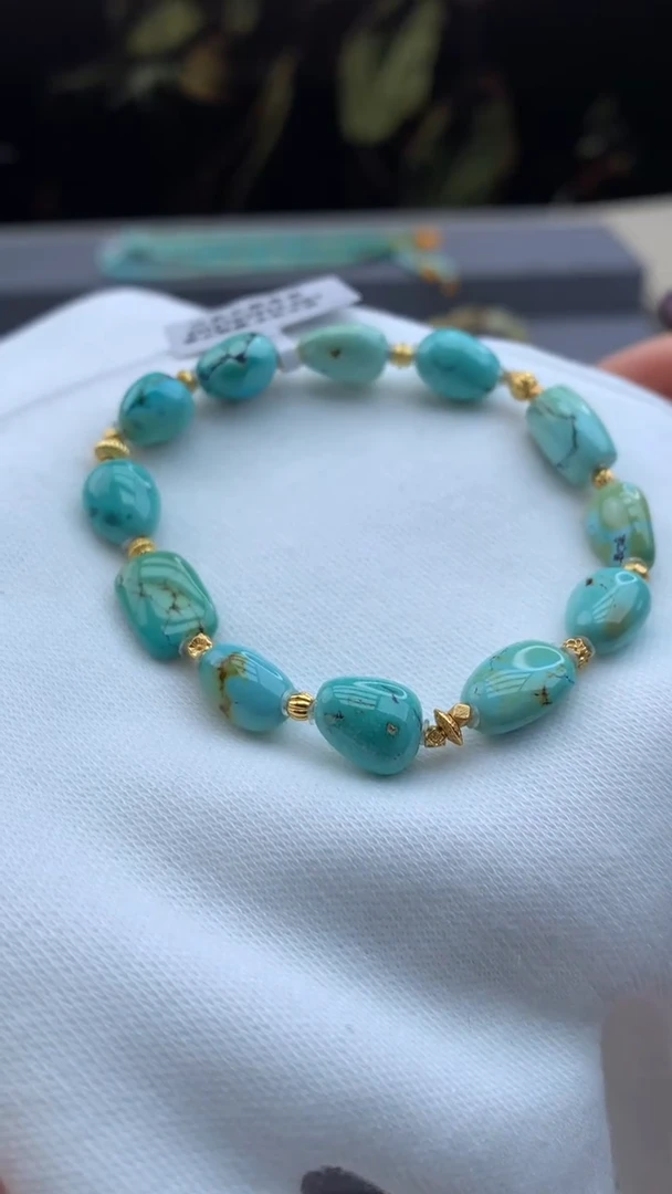 未镶嵌绿松石手串A124