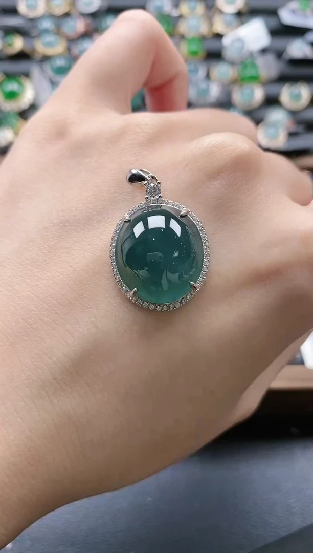 【闪购商品】翡翠戒指银S925镶嵌516511