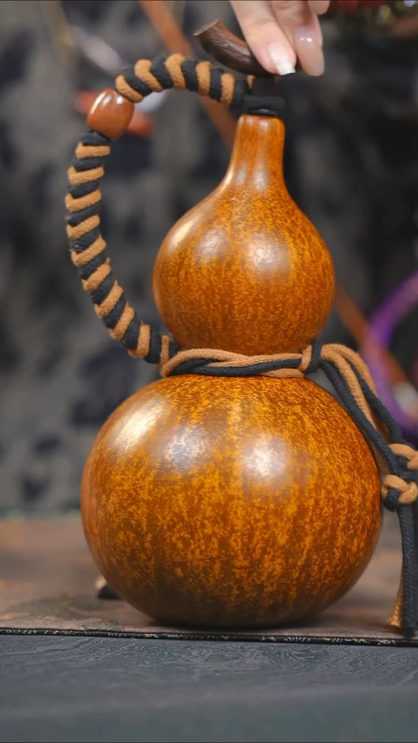 【闪购商品】RX126大漆酒葫芦不包手串及旋转底座