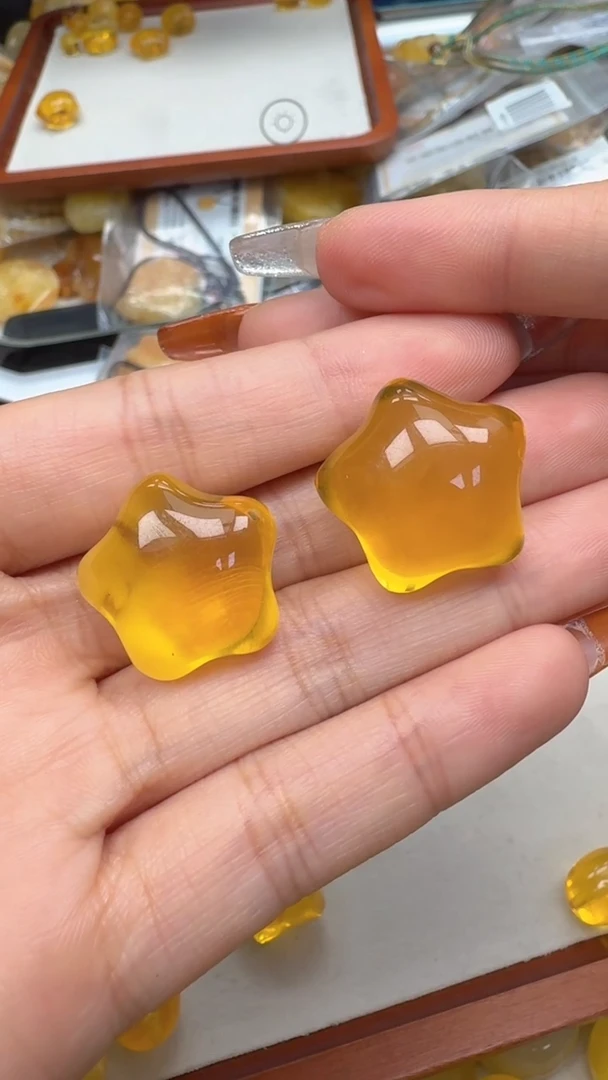 裸石琥珀未镶嵌天**?三合一