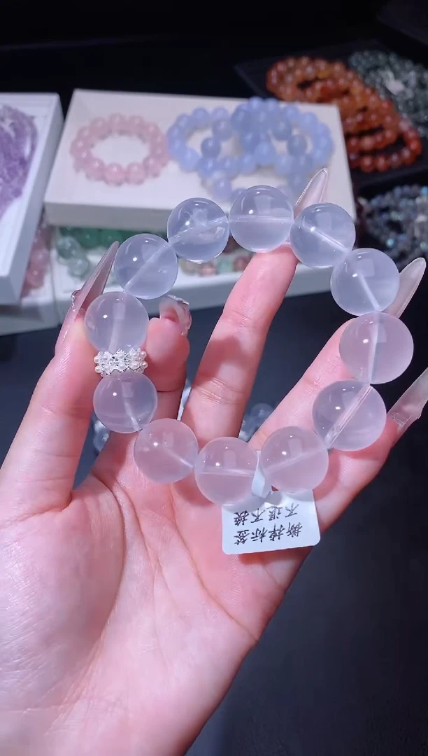 合金手链水晶114.13奶白晶手串 多样性发其一