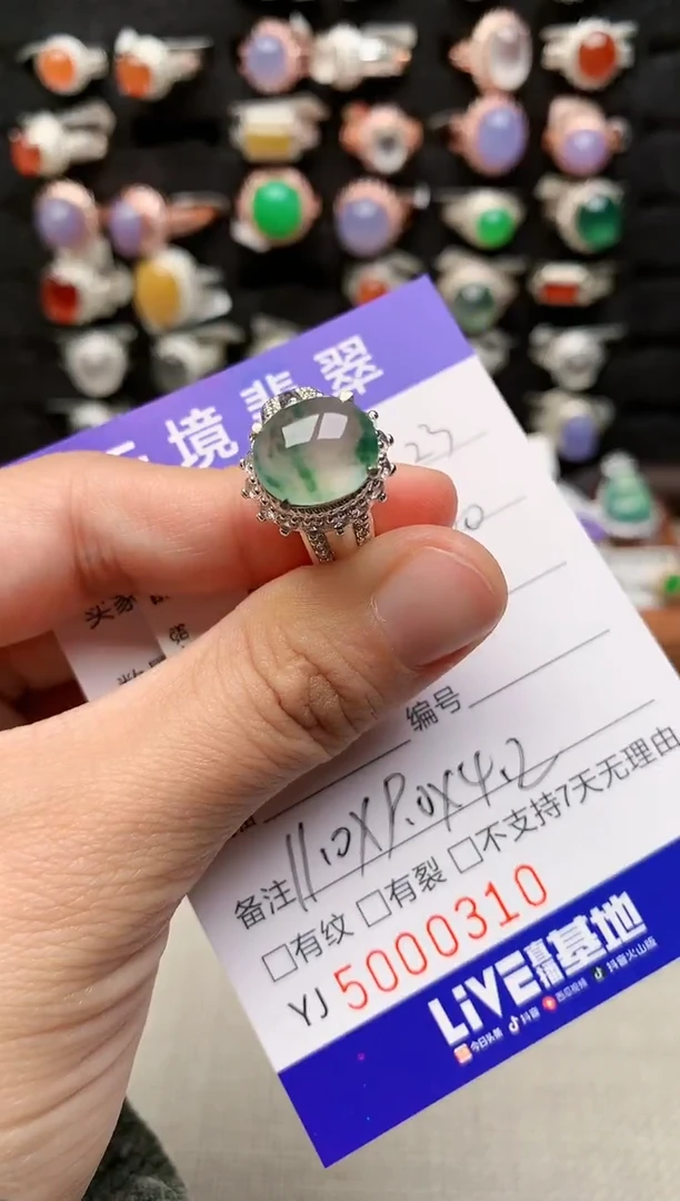 未镶嵌戒指翡翠0310