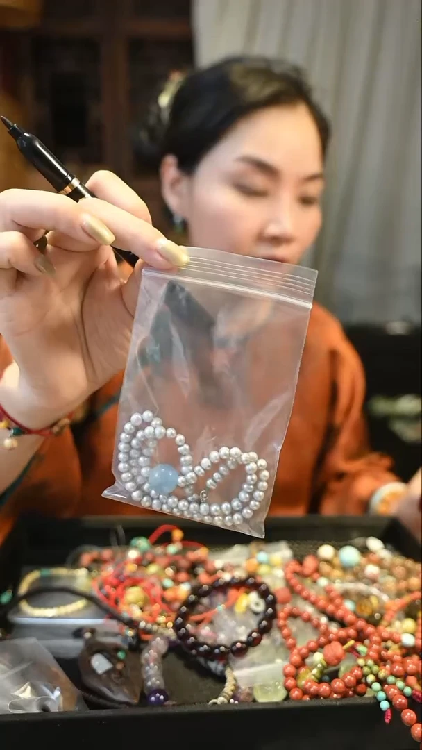 淡水珍珠银S925镶嵌颈饰小*南定向 小江南