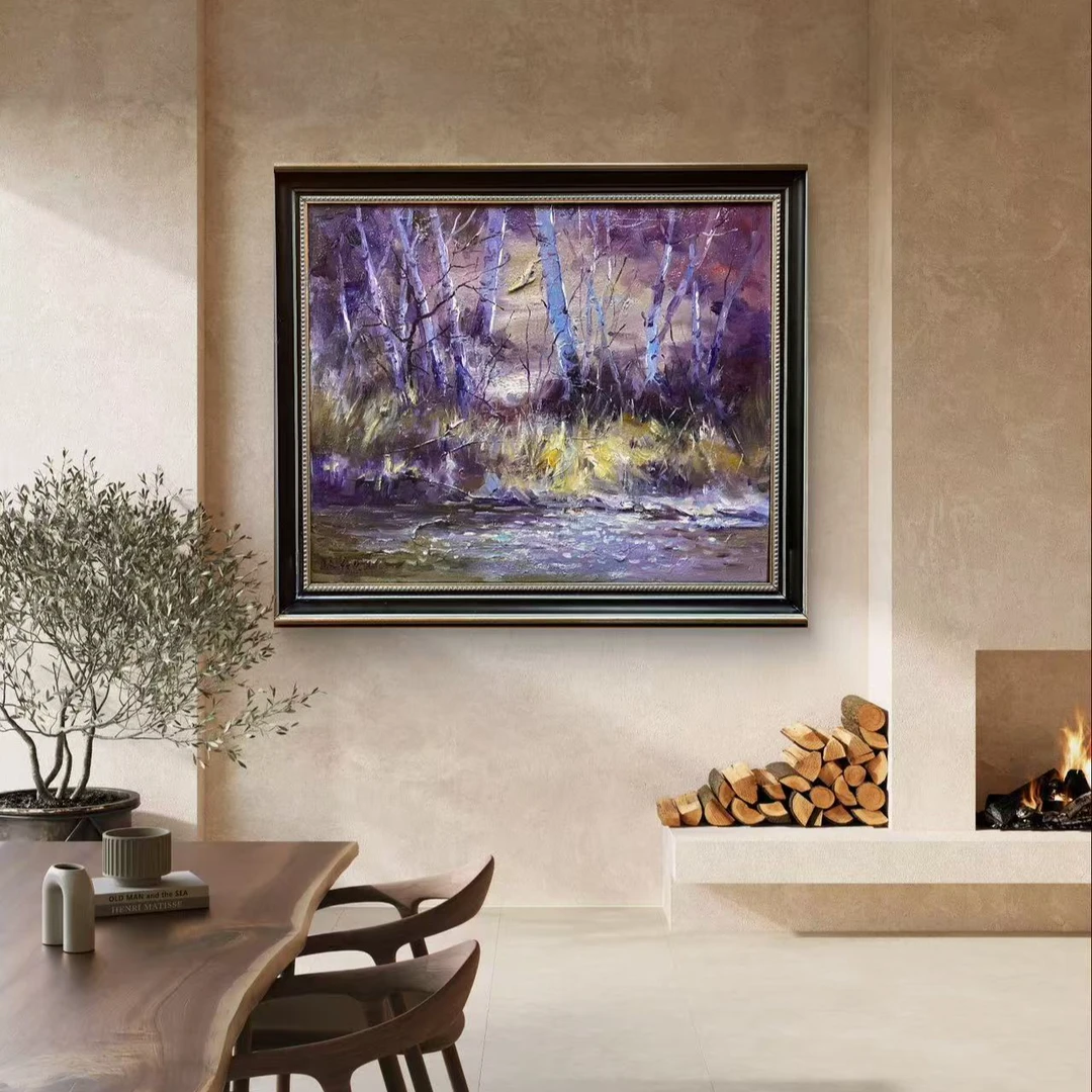 王彬 布面油画《霾》50×60CM