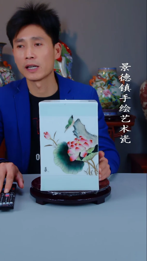 瓶陶景德镇手工手绘陶瓷摆件42