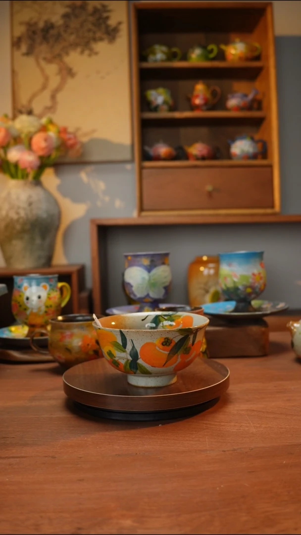 瓷片404景德镇手工手绘釉下彩高温瓷