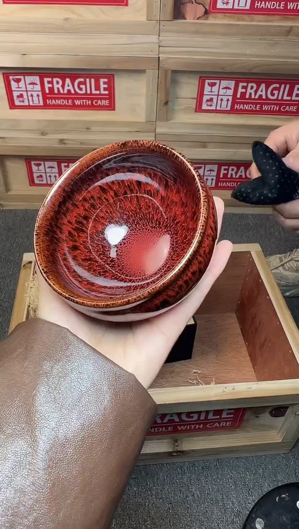 茶盏红毫 建窑建盏主人杯