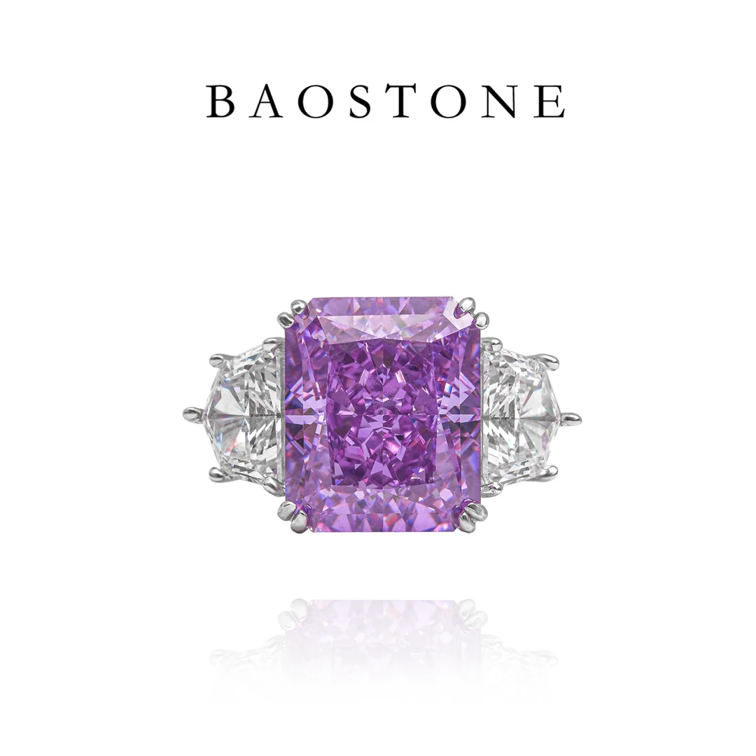 925银合成锆石戒指 【紫微星戒指】气质轻奢小众设计高级感紫色j347