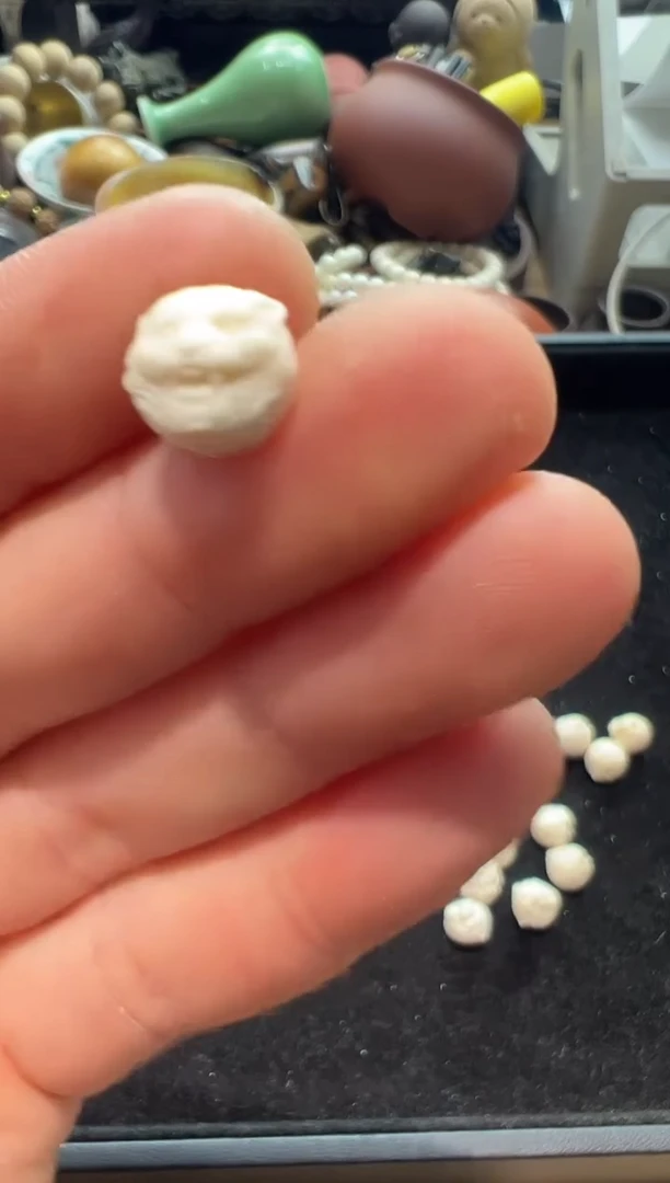 乌木类书架634猛犸雕刻虎头1.0单颗