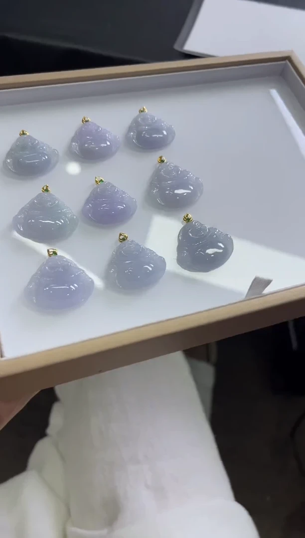 颈饰18K金镶嵌翡翠V177 /多样性发一件/配绳子