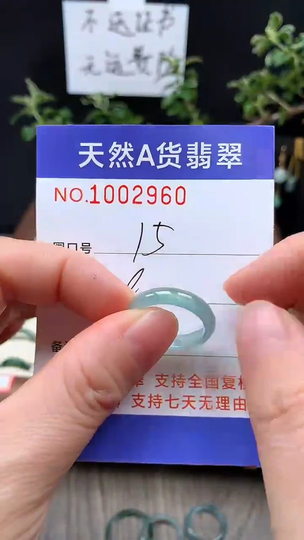 未镶嵌戒指翡翠15#